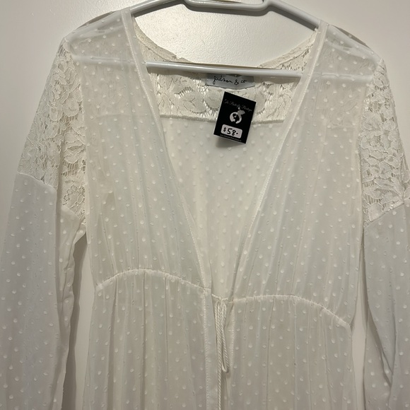Judson & Co white sheer coverup - Picture 2 of 4